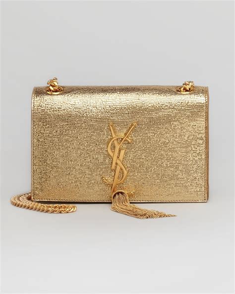 YSL gold clutch